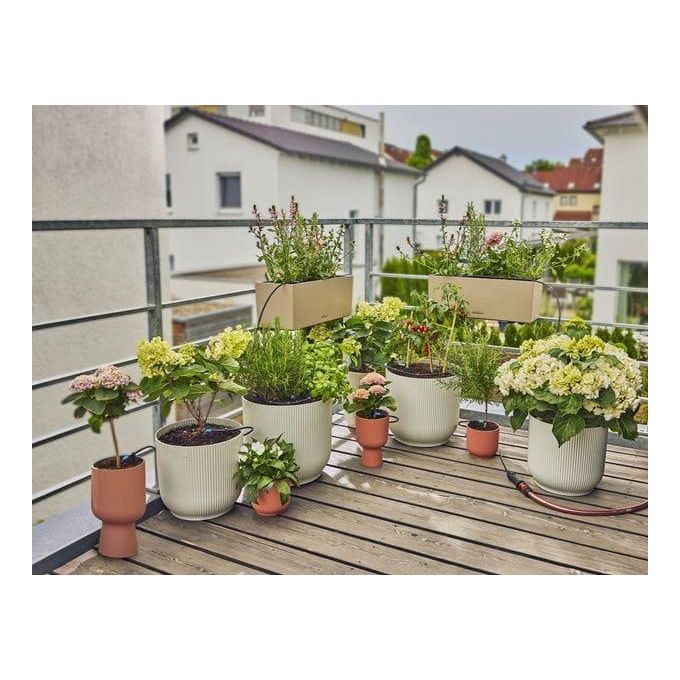 Gardena 13401-20 Micro-Drip-System Kit Irrigazione a Goccia Balcone 15 Piante 2 l-h Espandibile