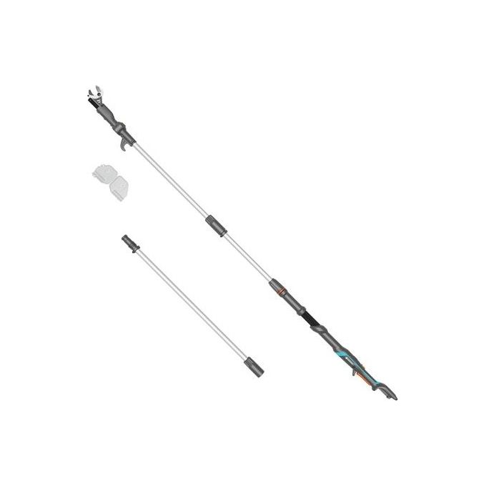 Gardena 14776-55 HighCut 360-18V P4A Potatrice Telescopica a Batteria Taglio 2,8 cm 18V Ioni di Litio colore Nero Argento
