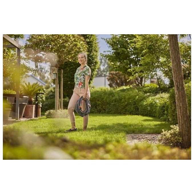 Gardena 18457-20 Liano Life Tubo da Giardino in Tessuto 30 m 1-2 Pollice Resistente a UV e Gelo Pressione 22 bar colore Multicolore