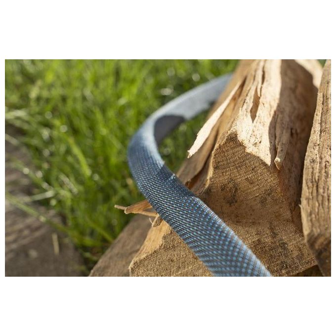 Gardena 18460-20 Liano Set Tubo da Giardino 10 m Diametro 13 mm Resistente UV Antigelo Antigroviglio colore Nero Blu Grigio