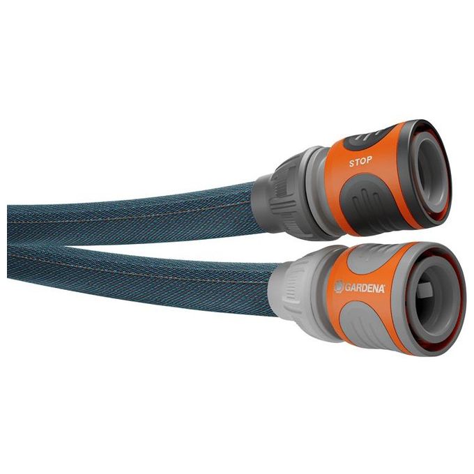 Gardena 18482-20 Liano Xtreme Tubo rotondo per pistola ad acqua 25 m diametro 19 mm (3-4) pressione 35 bar resistente ai raggi UV colore Grigio Scuro Arancione
