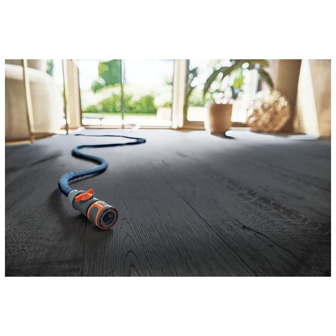 Gardena 18490-20 Liano Xtreme Tubo da Giardino Tessile 10 m 1-2'' con Adattatore per Rubinetti Interni colore Grigio Scuro Arancione