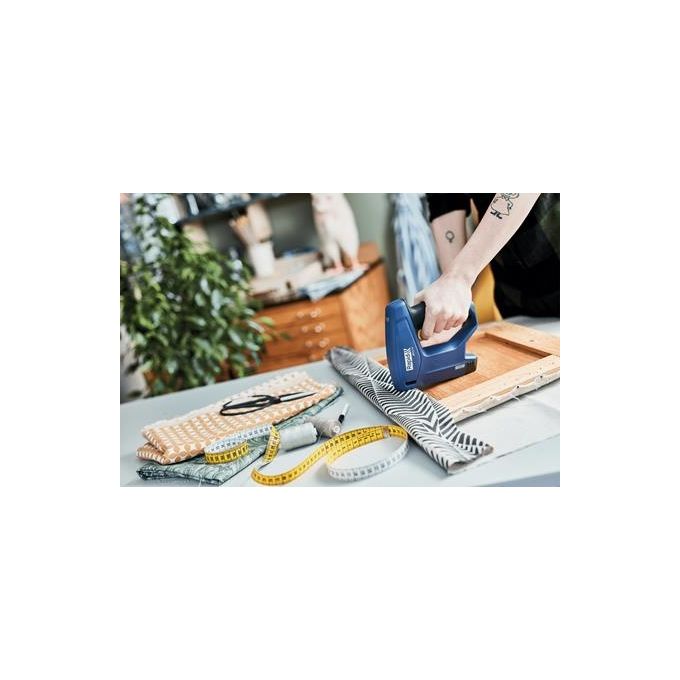 Rapid 5001497 BTX10 Pinzatrice Batteria Ioni di Litio 4-10 mm Impugnatura Ergonomica colore Blu
