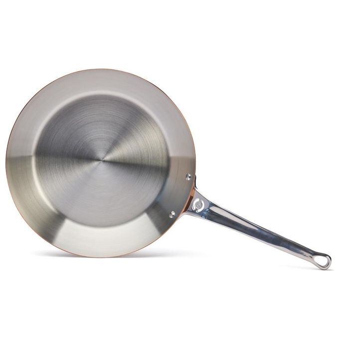 De Buyer 6224.32 Prima Matera Padella Multiuso in Rame e Acciaio inox Diametro 32 cm colore Acciaio inox Rame
