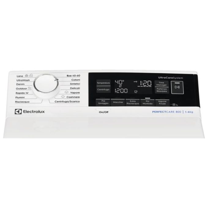 Electrolux EW8T363A Lavatrice Caricamento dall'Alto 6Kg 1251 Giri-min Bianco