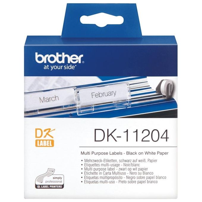 Brother Rotolo Etichette 17 Per 54 (400 Pz) Per Ql-500