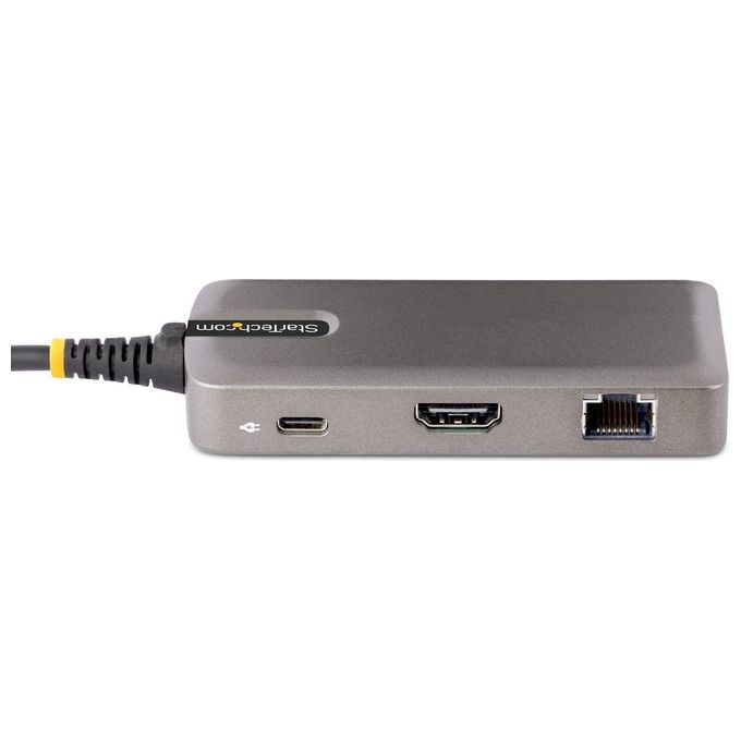 StarTech.com 103B-USBC-MULTIPORT Docking Station USB-C HDMI 4K 60Hz Hub 2 Porte USB 3.0 PD 100W GbE colore Grigio