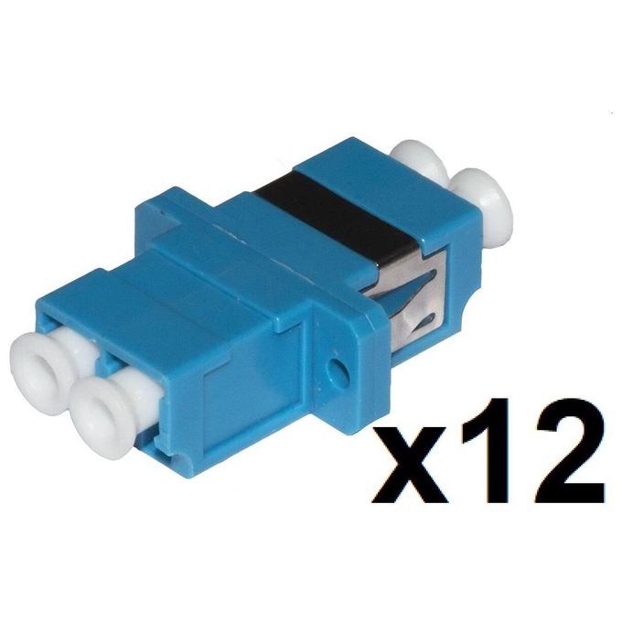 Link Confezione 12 Adattatori Fibra Ottica Lc-Lc Singlemode Duplex