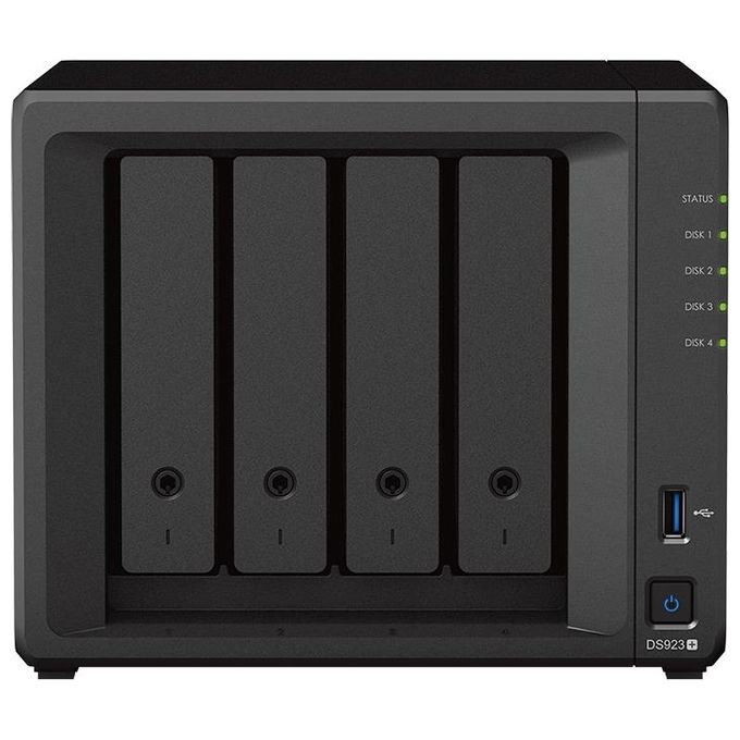Synology DS923+ DiskStation NAS Tower 4 Bay CPU AMD Ryzen R1600 Dual Core Ethernet LAN colore Nero