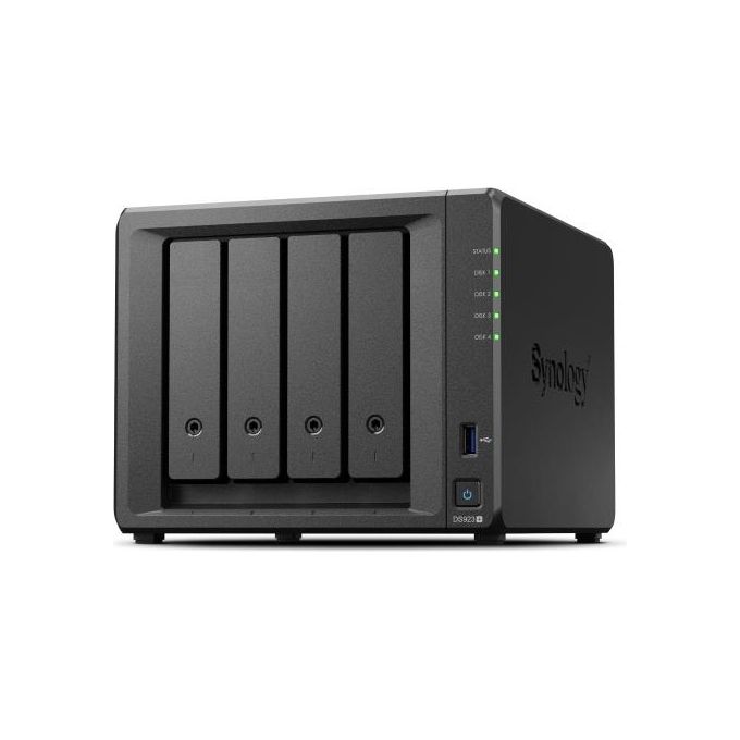 Synology DS923+ DiskStation NAS Tower 4 Bay CPU AMD Ryzen R1600 Dual Core Ethernet LAN colore Nero