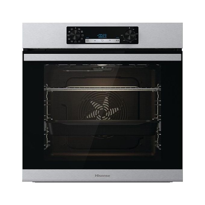 Hisense BI62216AXTC Hi4 Forno da incasso Elettrico Multifunzione 77 L Classe A 3500 W Convezione Funzione Pizza (59,5x59,5x56,4 cm) colore Nero