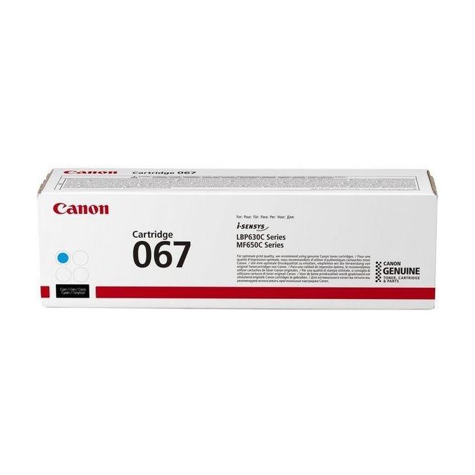 Canon 5101C002 067 Cartuccia Toner Originale Laser 1250 pagine colore Ciano