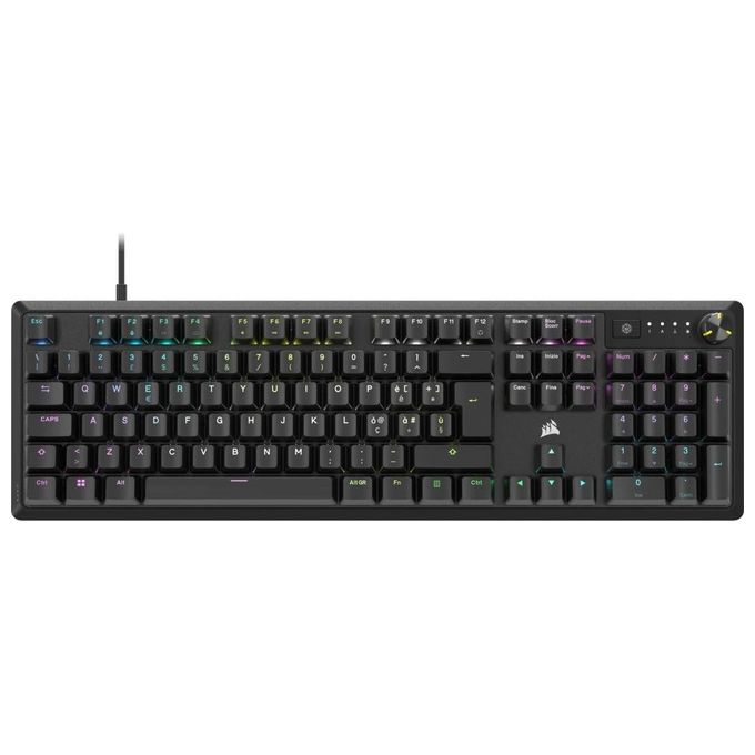 Corsair K70 CORE RGB Tastiera Gaming Meccanica Switch MLX Red Full-size Layout Italiano colore Nero