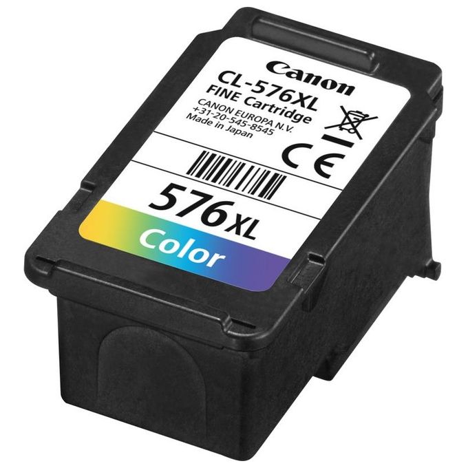 Canon 5441C001 CL-576XL Cartuccia d'Inchiostro Inkjet Originale Resa Elevata XL 300 pagine 12,6 ml colore Ciano Magenta Giallo
