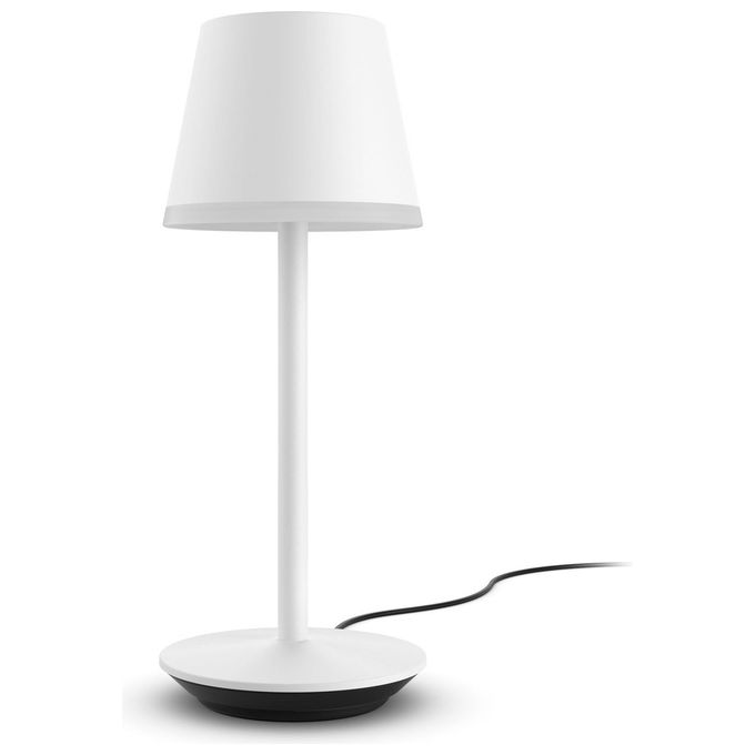 Philips Hue White and Color Ambiance Go Lampada Smart da Tavolo Ricaricabile Bianca Wireless