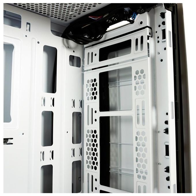 LC-Power LC-713W-ON Gaming 713W PC Case Midi Tower ATX Micro-ATX Mini-ITX Vetro Temperato colore Bianco