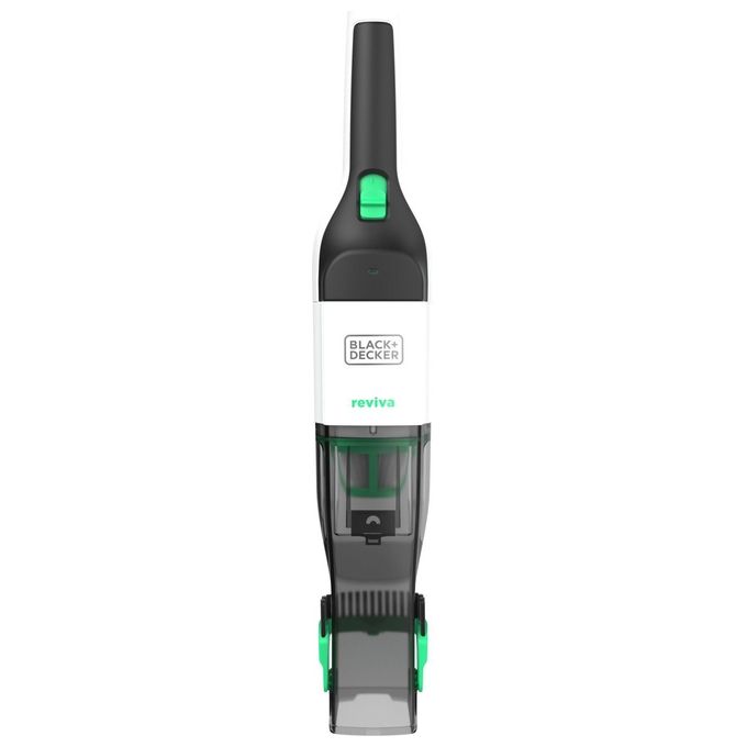 Black+decker REVHV8C Reviva Aspirabriciole Senza Sacchetto Litio 7,2V 19 AW 125 ml autonomia 11 min colore Nero Bianco
