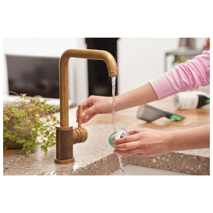Black+decker REVHV8C Reviva Aspirabriciole Senza Sacchetto Litio 7,2V 19 AW 125 ml autonomia 11 min colore Nero Bianco