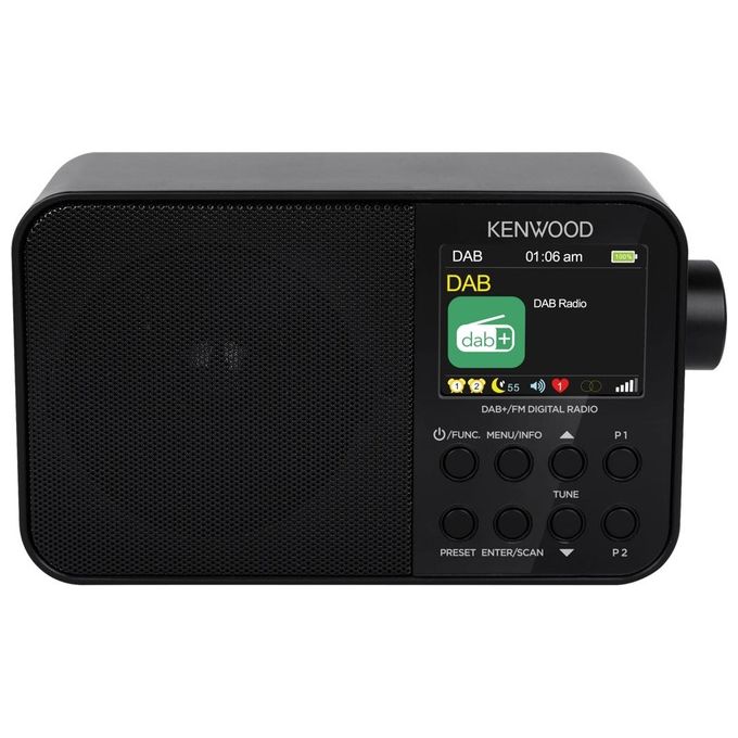 Kenwood CR-M30DAB-B Radio Portatile Digitale DAB+ FM Bluetooth 5.0 Display TFT 2.4'' 3,2 W colore Nero