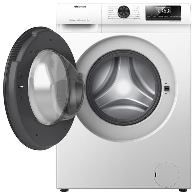 Hisense WFQP8014EVM Lavatrice 8kg 1400 Giri Classe A Caricamento Frontale Bianca