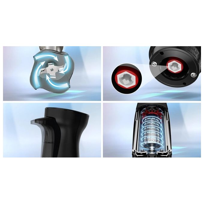 Bosch MSM6M610 Serie 6 ErgoMaster Frullatore ad Immersione 1000 W colore Nero Acciaio Inossidabile