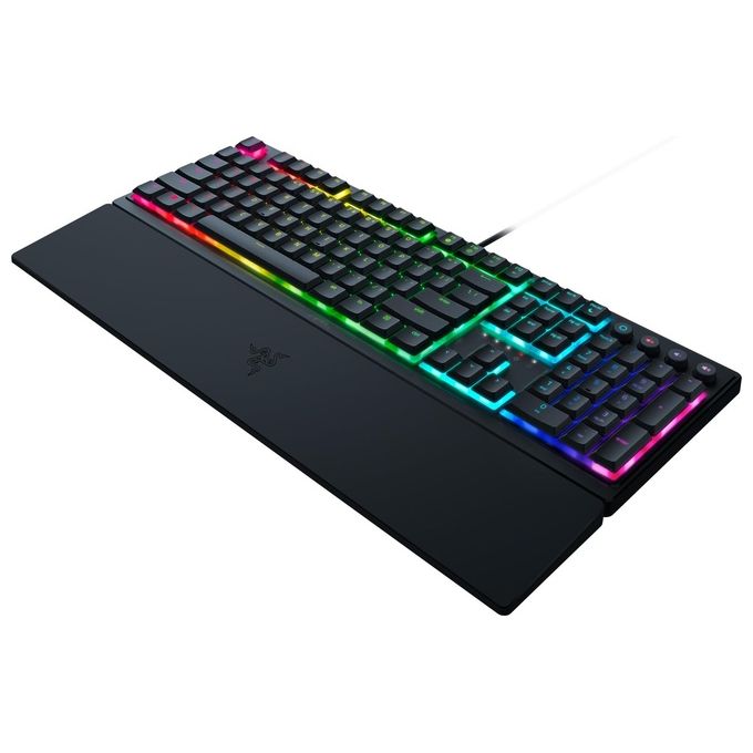 Razer RZ03-04460700-R3H1 Ornata V3 Tastiera Gaming Mecha-Membrana QWERTY Layout Italiano Chroma RGB Poggiapolsi Magnetico colore Nero