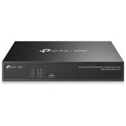 TP-Link VIGI NVR1004H-4P Videoregistratore di Rete NVR 4 Canali PoE+ 8MP 4K HDMI H.265+ 80Mbps 10TB colore Nero