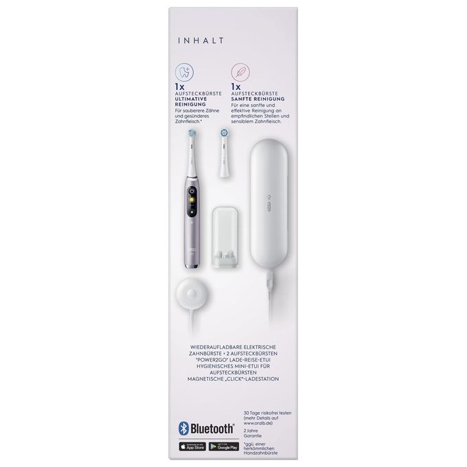 Oral-B 4210201408390 iO Series 9N Spazzolino elettrico rotante-oscillante 6 modalita' Timer 2 min Display OLED Bluetooth colore Rosa Quartz