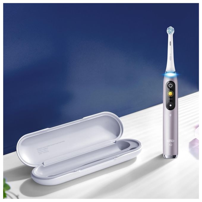Oral-B 4210201408390 iO Series 9N Spazzolino elettrico rotante-oscillante 6 modalita' Timer 2 min Display OLED Bluetooth colore Rosa Quartz