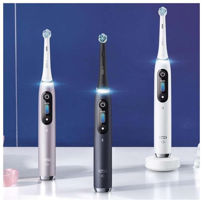 Oral-B 4210201408390 iO Series 9N Spazzolino elettrico rotante-oscillante 6 modalita' Timer 2 min Display OLED Bluetooth colore Rosa Quartz