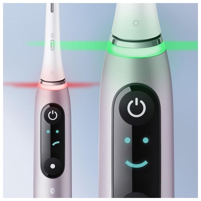Oral-B 4210201408390 iO Series 9N Spazzolino elettrico rotante-oscillante 6 modalita' Timer 2 min Display OLED Bluetooth colore Rosa Quartz