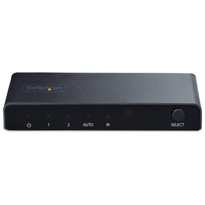 StarTech.com 2PORT-HDMI-SWITCH-8K Switch HDMI 2 porte HDMI 2.1 8K 60Hz 4K 120Hz HDR10+ VRR ALLM telecomando incluso alimentatore incluso colore Nero