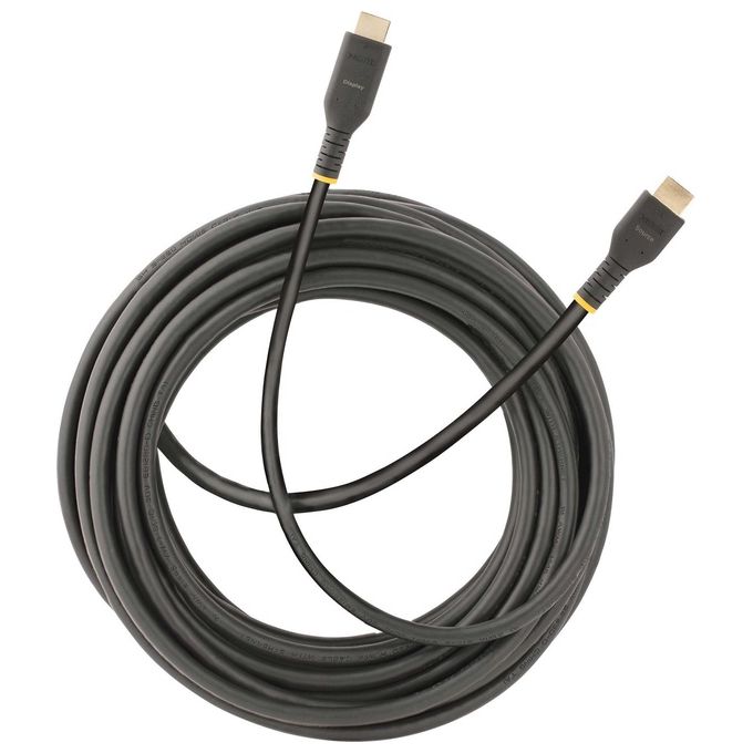 StarTech.com RH2A-10M-HDMI-CABLE Cavo HDMI Attivo 10 m HDMI 2.0 4K 60Hz 18 Gbps ARC Ethernet HDR10 Dolby Vision colore Nero