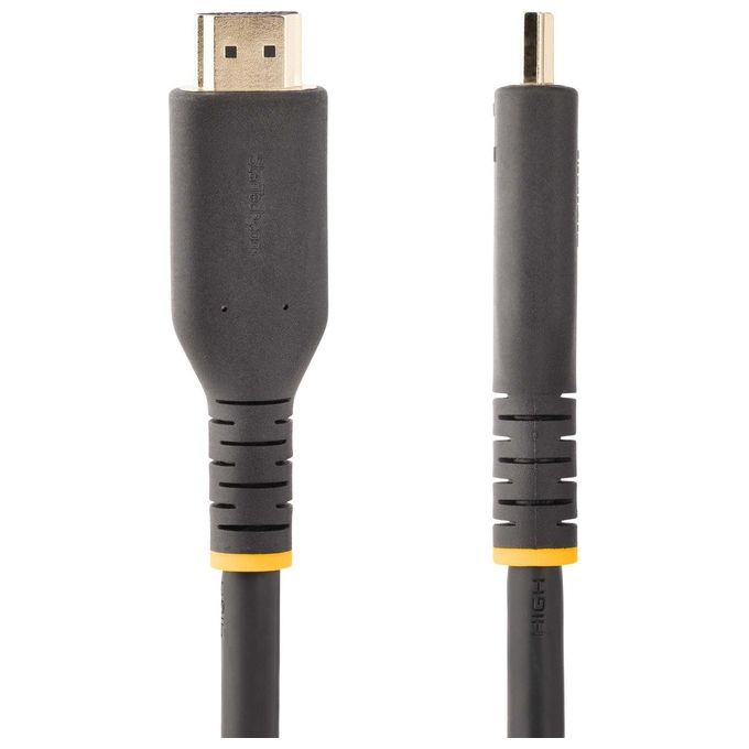 StarTech.com RH2A-10M-HDMI-CABLE Cavo HDMI Attivo 10 m HDMI 2.0 4K 60Hz 18 Gbps ARC Ethernet HDR10 Dolby Vision colore Nero