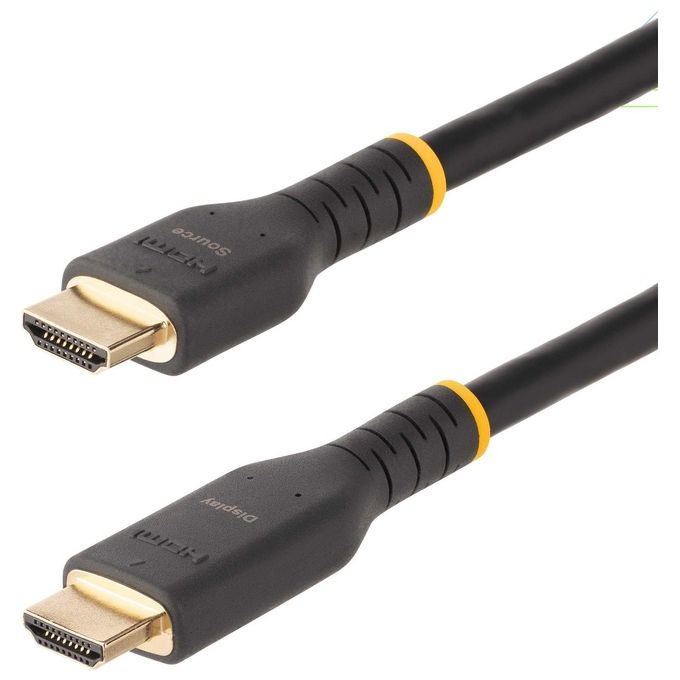 StarTech.com RH2A-10M-HDMI-CABLE Cavo HDMI Attivo 10 m HDMI 2.0 4K 60Hz 18 Gbps ARC Ethernet HDR10 Dolby Vision colore Nero