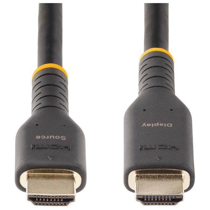 StarTech.com RH2A-10M-HDMI-CABLE Cavo HDMI Attivo 10 m HDMI 2.0 4K 60Hz 18 Gbps ARC Ethernet HDR10 Dolby Vision colore Nero