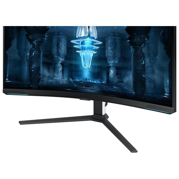 Samsung LS32BG850NPXEN Monitor Gaming Odyssey Neo G8 da 32'' UHD Curvo Risoluzione 3840x2160 Pixel Frequenza 240 Hz Tecnologia Quantum Matrix Mini LED colore Bianco