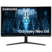 Samsung LS32BG850NPXEN Monitor Gaming Odyssey Neo G8 da 32'' UHD Curvo Risoluzione 3840x2160 Pixel Frequenza 240 Hz Tecnologia Quantum Matrix Mini LED colore Bianco