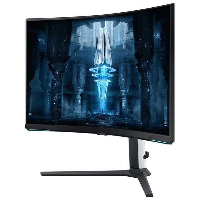 Samsung LS32BG850NPXEN Monitor Gaming Odyssey Neo G8 da 32'' UHD Curvo Risoluzione 3840x2160 Pixel Frequenza 240 Hz Tecnologia Quantum Matrix Mini LED colore Bianco