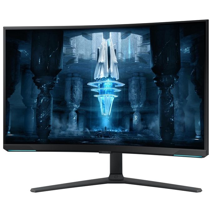 Samsung LS32BG850NPXEN Monitor Gaming Odyssey Neo G8 da 32'' UHD Curvo Risoluzione 3840x2160 Pixel Frequenza 240 Hz Tecnologia Quantum Matrix Mini LED colore Bianco