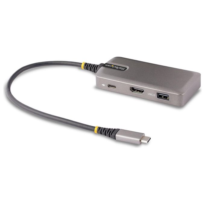 Startech.com Adattatore Multiporta Usb-c Docking Station Usb Type C Hdmi 4k 60hz con Hub a 3 Porte Usb Pd 100w