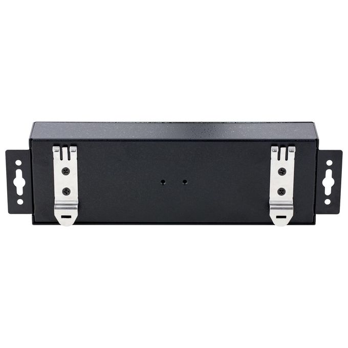 StarTech USB210AIND-USB-A-HUB Hub USB 2.0 Industriale 10 Porte Bloccabili Protezione ESD Livello 4 Montaggio DIN Parete Scrivania colore Nero