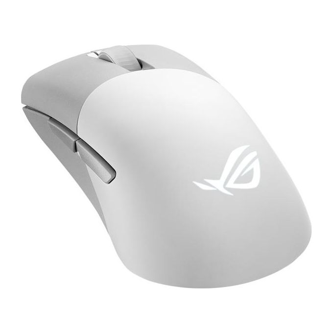 ASUS 90MP02V0-BMUA10 ROG Keris Wireless AimPoint Mouse Gaming 36000 DPI Tripla Connettivita' RGB 75 g colore Bianco