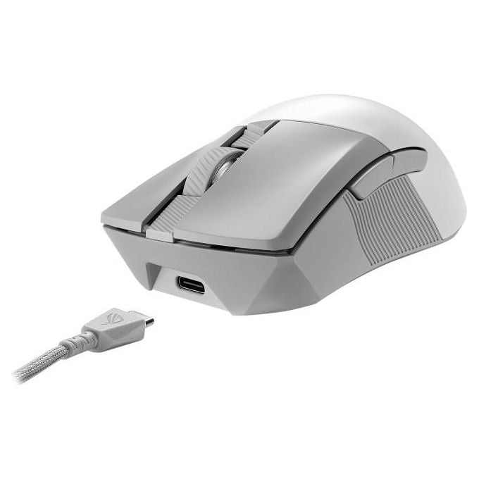 ASUS 90MP02Y0-BMUA11 ROG Gladius III Wireless Mouse Gaming 36000 DPI 6 Tasti Programmabili RGB Bianco
