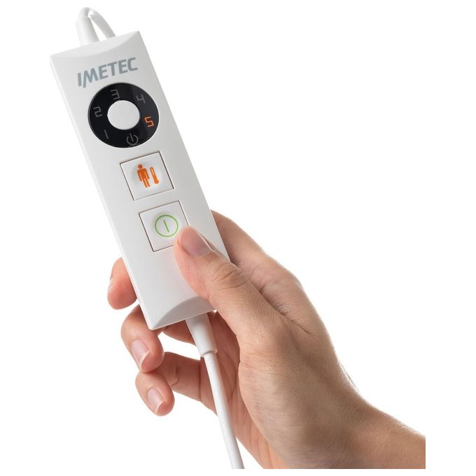 Imetec 16788 Scaldapiedi Tecnologia Intellisense 5 temperature regolabili rapido riscaldamento in 5 minuti auto spegnimento dopo 3 ore rivestimento lavabile a 30°C colore Grigio