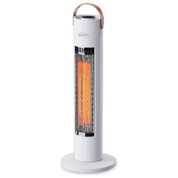 Argo STING Stufa Elettrica a Infrarossi Fibra di Carbonio 600W 2 Livelli di Potenza colore Bianco