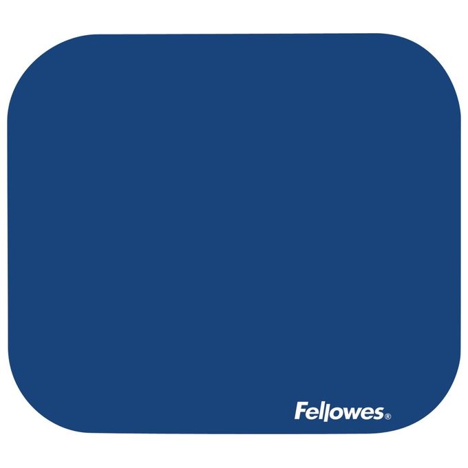 Fellowes, Tappetino per Mouse, 22.8x20.3 cm, Poliestere, Gomma Antiscivolo, Blu