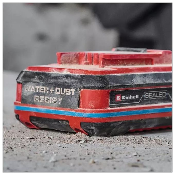 Einhell 4511618 SEALED Power X-Change PLUS Batteria 18 V 3 Ah IP57 LED a 3 livelli colore Nero Rosso