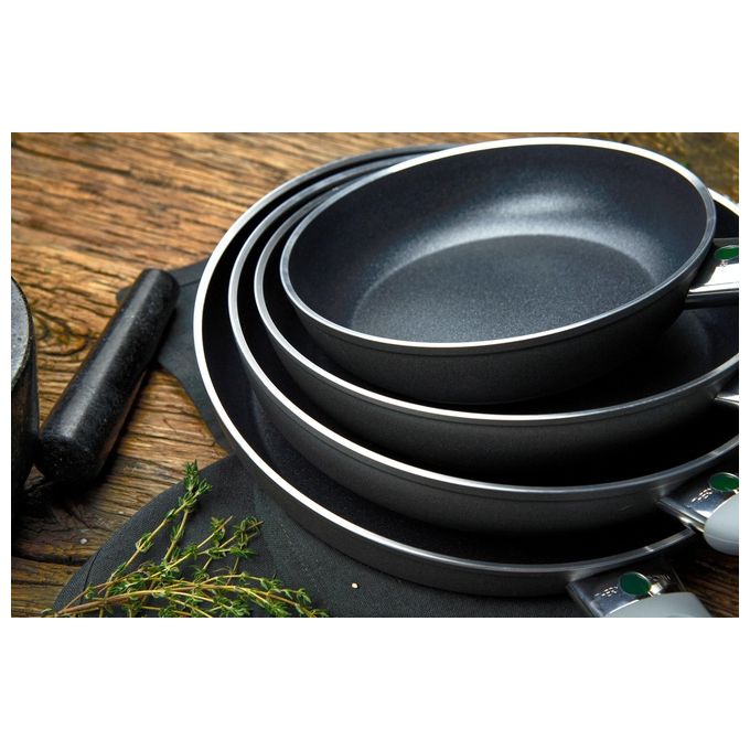 Ballarini 75003-052-0 Lazise Padella Antiaderente 20 cm 4 Strati KERAVIS Diamond Alluminio Induzione colore Nero