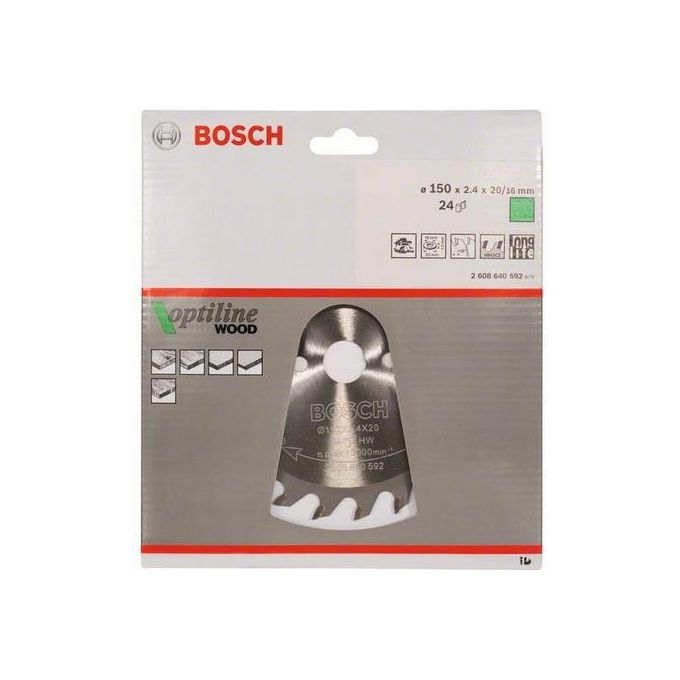 Bosch Disco Per Seghe Circolari Taglio Legno 150 Mm
